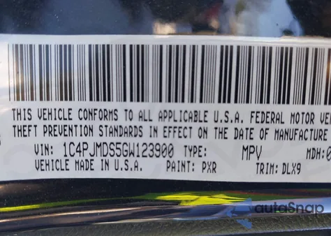 2016 Jeep Cherokee Limited from USA, damaged, VIN 1C4PJMDS5GW123900